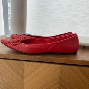 Red Zara flats